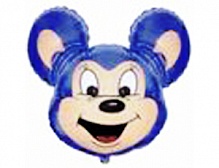 FM фигура 902515 голова Мики Маус синий МИНИ 14" фольгированный шар
