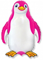FM фигура 902745 Пингвин счастливый фуксия МИНИ 14" фольгированный шар