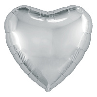 Agura Сердце 9" / 23 см  серебро с клапаном 754726
