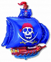 FM фигура большая 901669 Пиратский корабль Фольга синяя