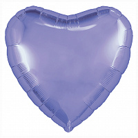 Agura Сердце 9" / 23 см пастельный фиолетовый с клапаном 755556